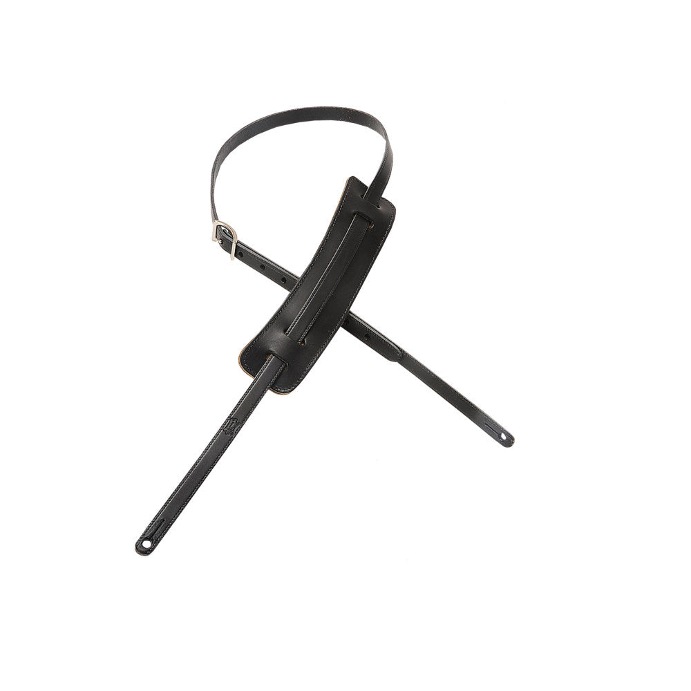 Levy's Vegan Leather Black Guitar Strap M25-BLK