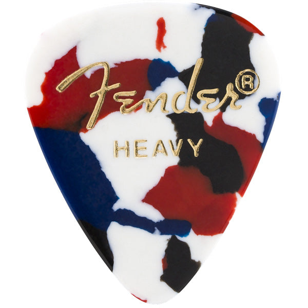 Fender Classic Celluloid Picks 351 Shape Confetti Heavy (12 Pack)