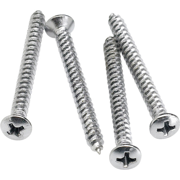 Fender Neck Mounting Screws Chrome, 4 Pack