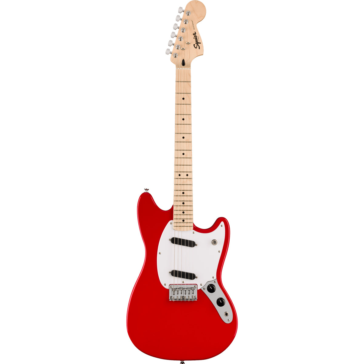 Squier Sonic Mustang White Pickguard Torino Red