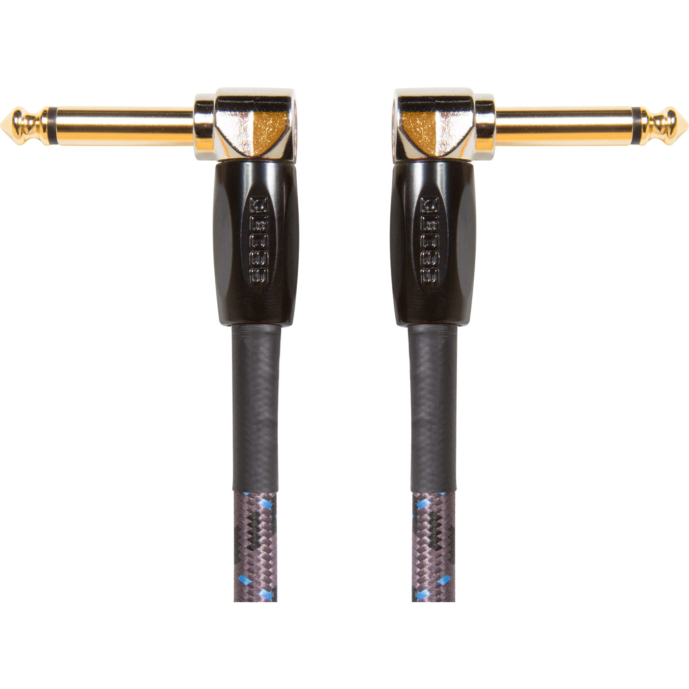 Boss 3ft/1m Instrument Cable, Angled/Angled 1/4'' Jack BIC-3AA