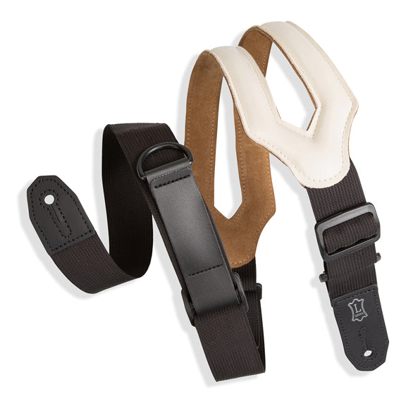 Levy's Specialty Series Right Height Ergonomic Padded Cream Guitar Strap MRHSS-CRM