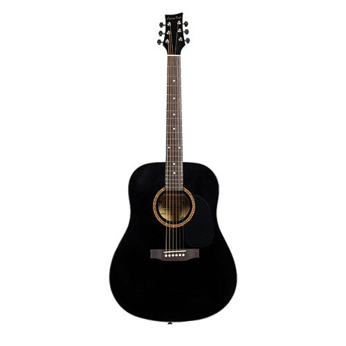 Beaver Creek 101 Series Acoustic Dreadnought Black w/Gig Bag BCTD101BK