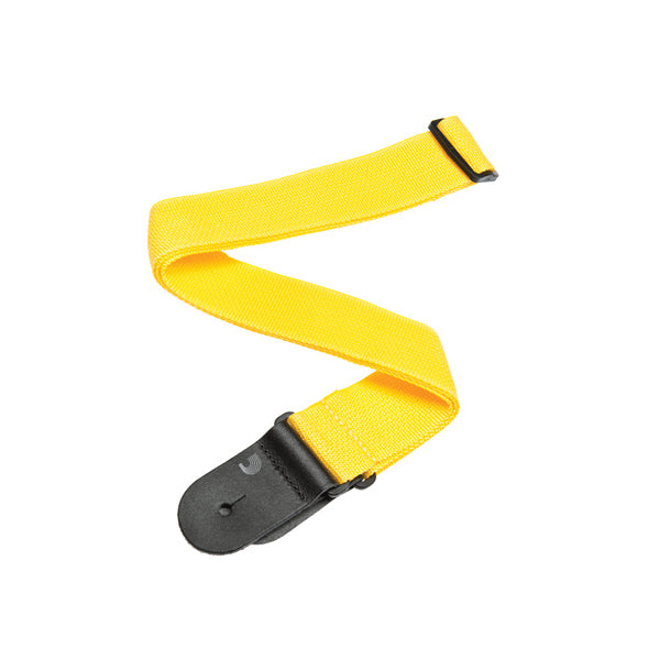 D'Addario Polypropylene Guitar Strap Yellow PWS110