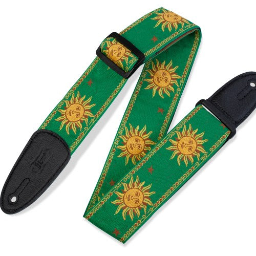 Levy's MPJG-SUN-GRN Jacquard Guitar Strap