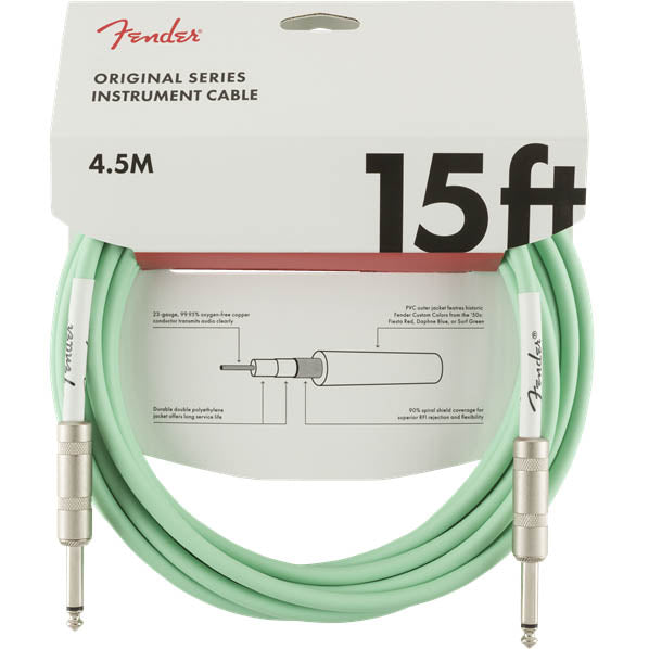 Fender Original 15' Instrument Cable Surf Green