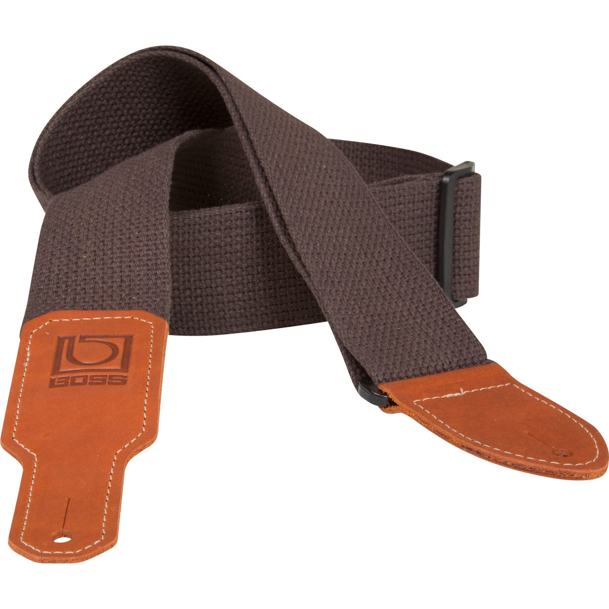 Boss 2'' Brown Cotton Guitar Strap BSC-20-BRN
