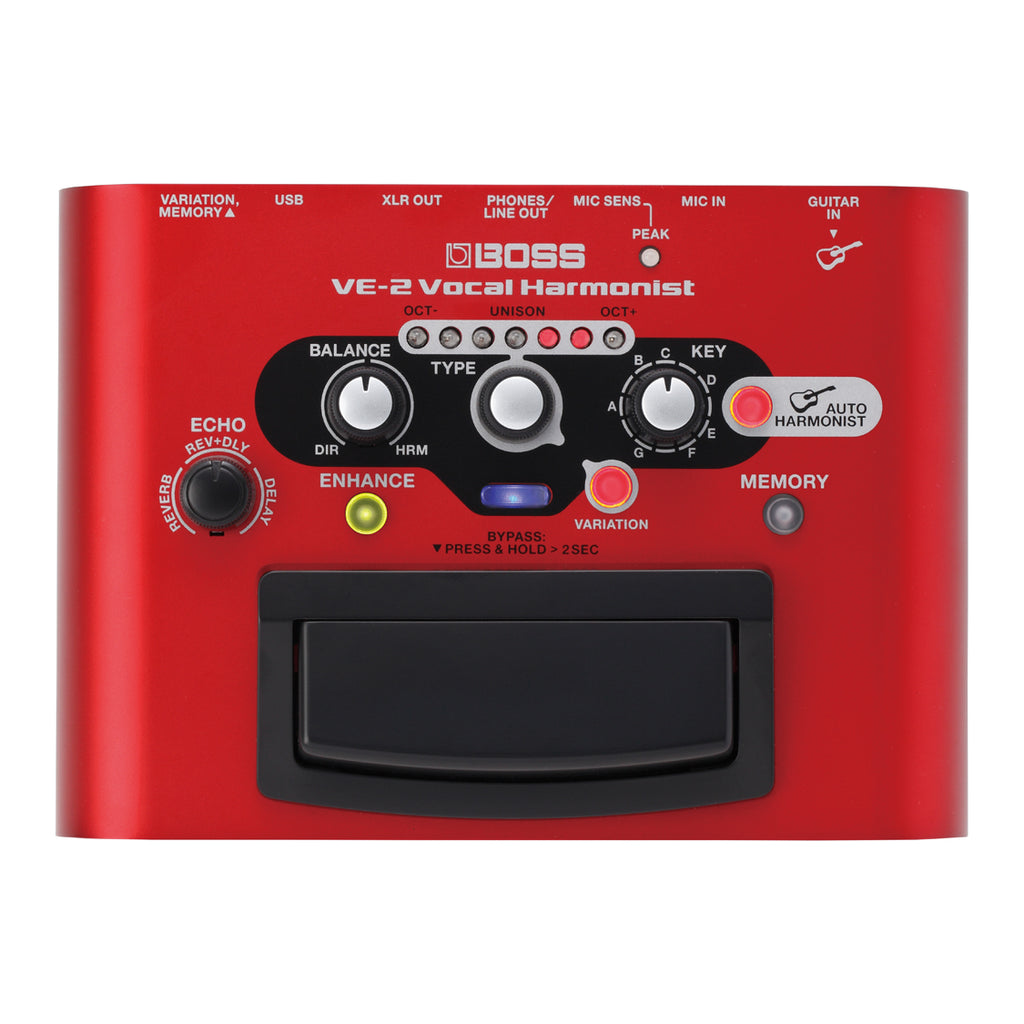 BOSS VE-2 Vocal Harmonist レッド Boss VE-2 Vocal Harmonist - Guitarworks