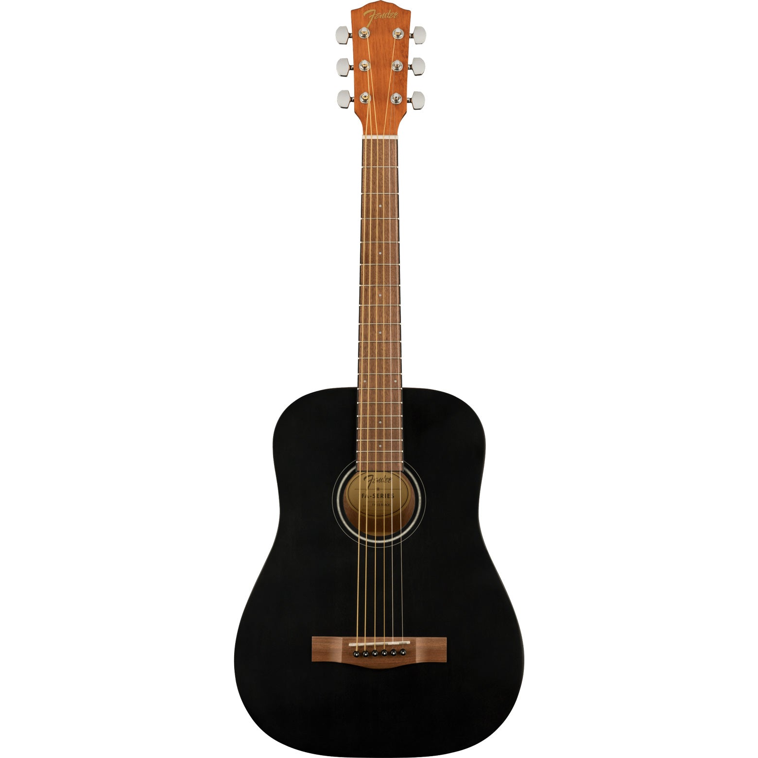 Fender FA-15 3/4 Steel String Acoustic Black With GIg Bag