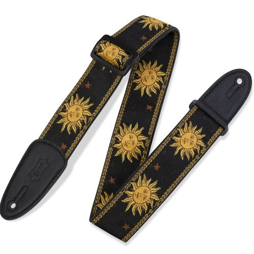 Levy's MPJG-SUN-BLK Jacquard Guitar Strap