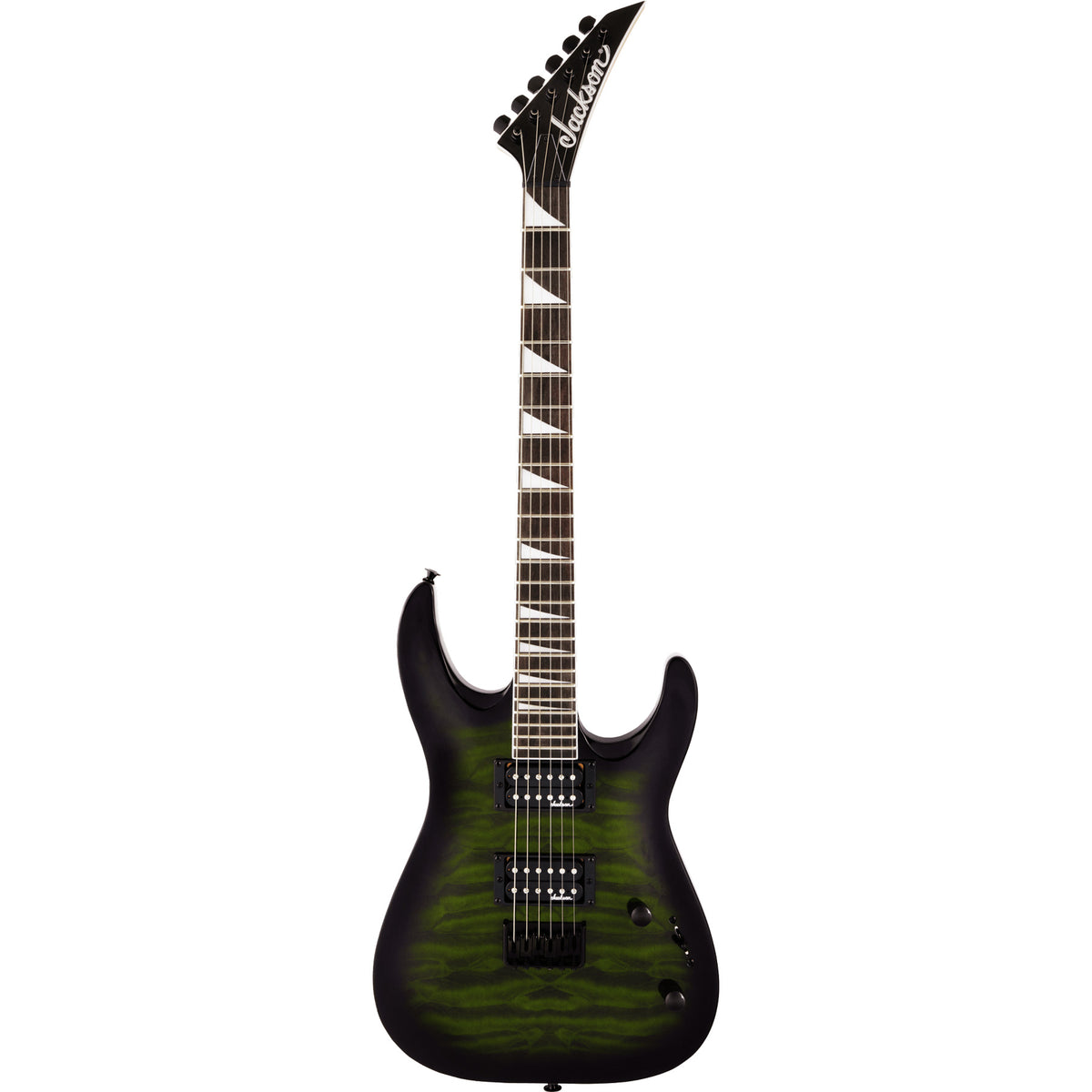 Jackson JS Series Dinky Arch Top JS32Q DKA HT Transparent Green Burst
