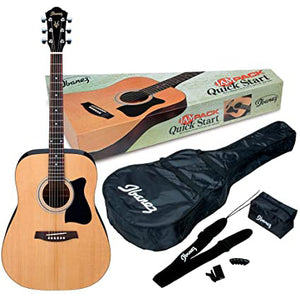 Ibanez Quick Start Acoustic Guitar Jampack Natural High Gloss IJV50