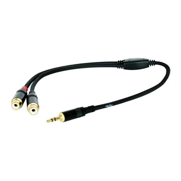 Digiflex 6' Pro Splitter Cable -Mini TRS to 2 x RCA Plug  HiN-1K-2R-6