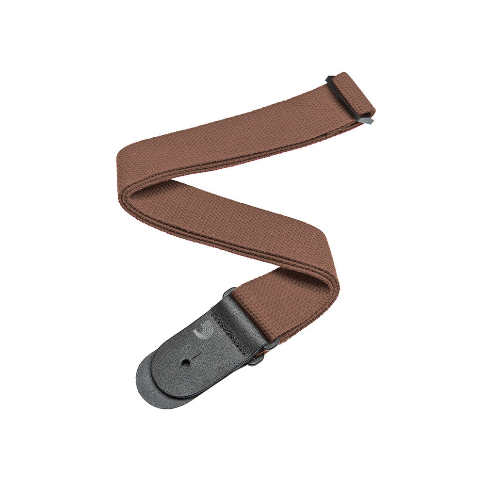 D'addario Cotton Guitar Strap Brown 50CT04