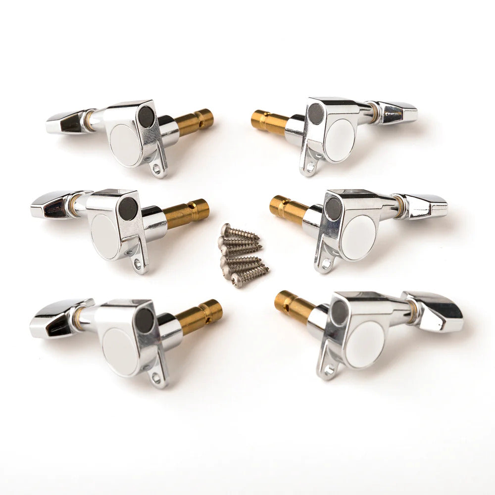 Paul Reed Smith (PRS) Phase II Tuners, Set of Six, Chrome