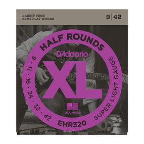 D'Addario EHR320 Half Rounds Super Light 9-42