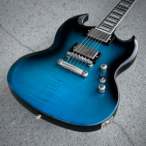2021 Epiphone SG Prophecy Blue Tiger Gloss
