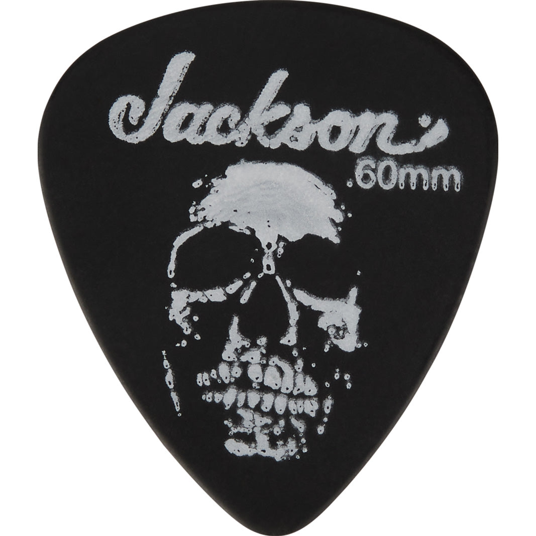 Jackson 451 Shape Skull Picks Thin/Medium .60mm Black 12 Pack