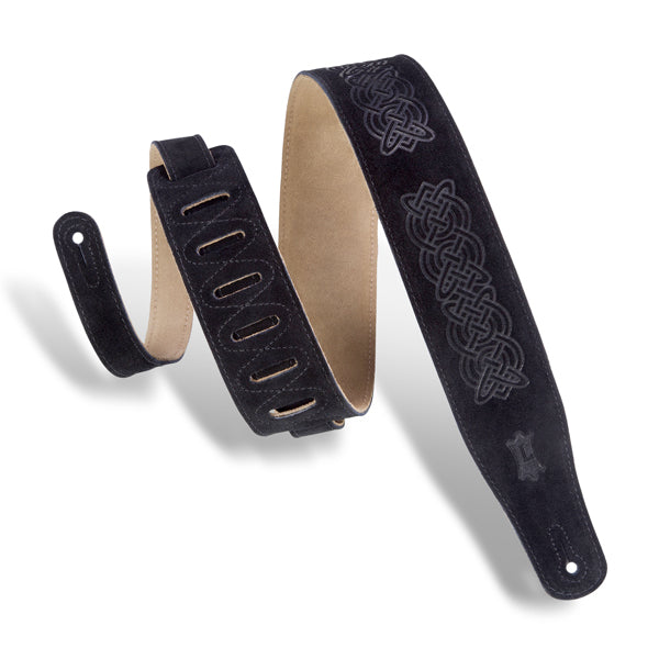 Levy's Celtic Knot Emboss Guitar Strap MS26CK-BLK