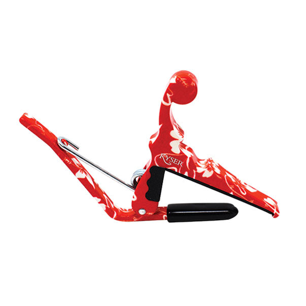 Kyser Red Hibiscus Quick-Change Ukulele Capo