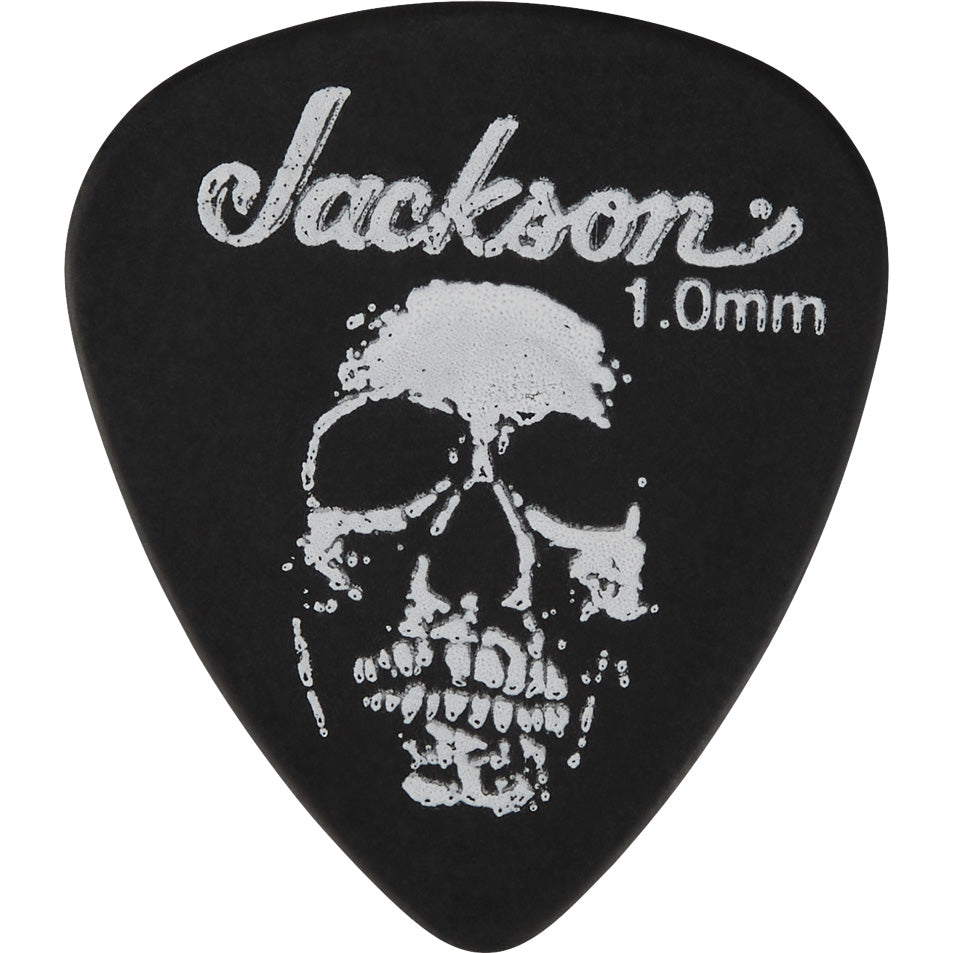 Jackson 451 Shape Skull Picks Heavy 1.0mm Black 12 Pack