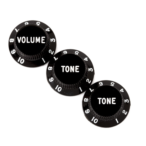 Fender Stratocaster Knobs Black