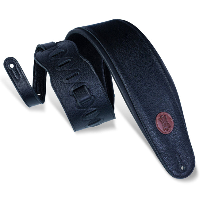 Levy's MSS2-4-XL-BLK 4 1/2" Leather Bass Strap