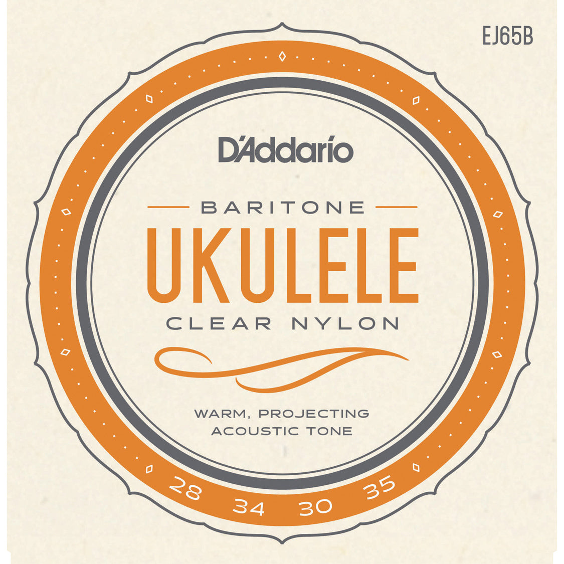 D'Addario EJ65B Pro-Arté Custom Extruded Ukulele Baritone