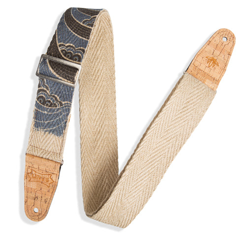 Levy's Island Hemp Natural Multi Guitar Strap MH8P-001