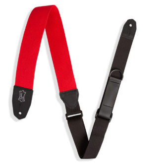 Levy's Right Height Standard Cotton Red Guitar Strap MRHC-RED