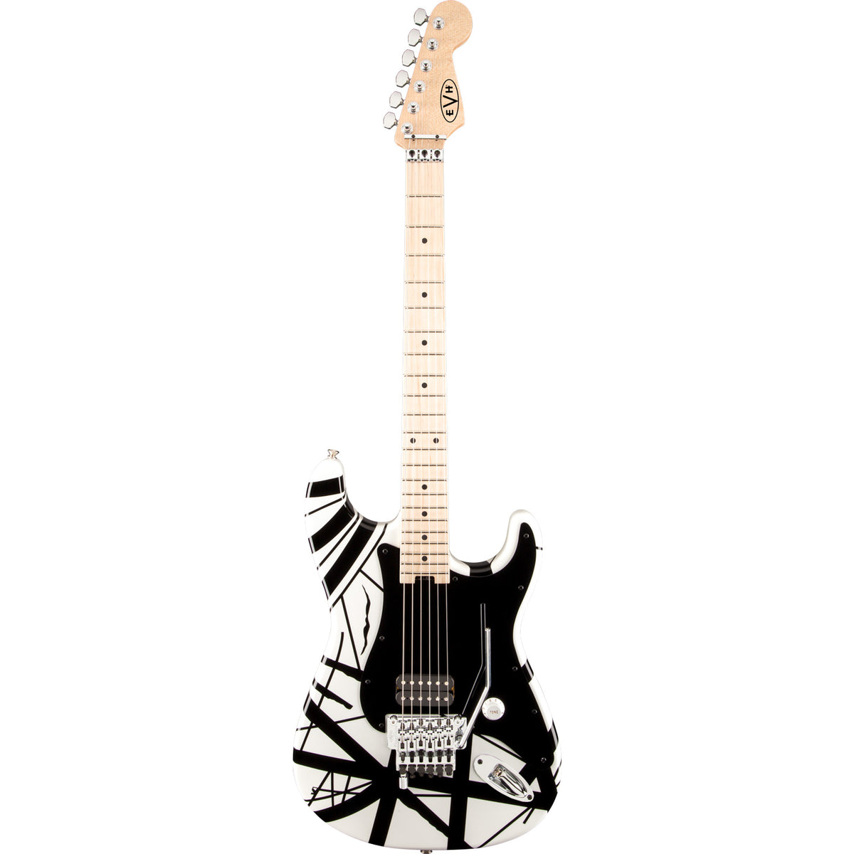 EVH Striped Series White with Black Stripes