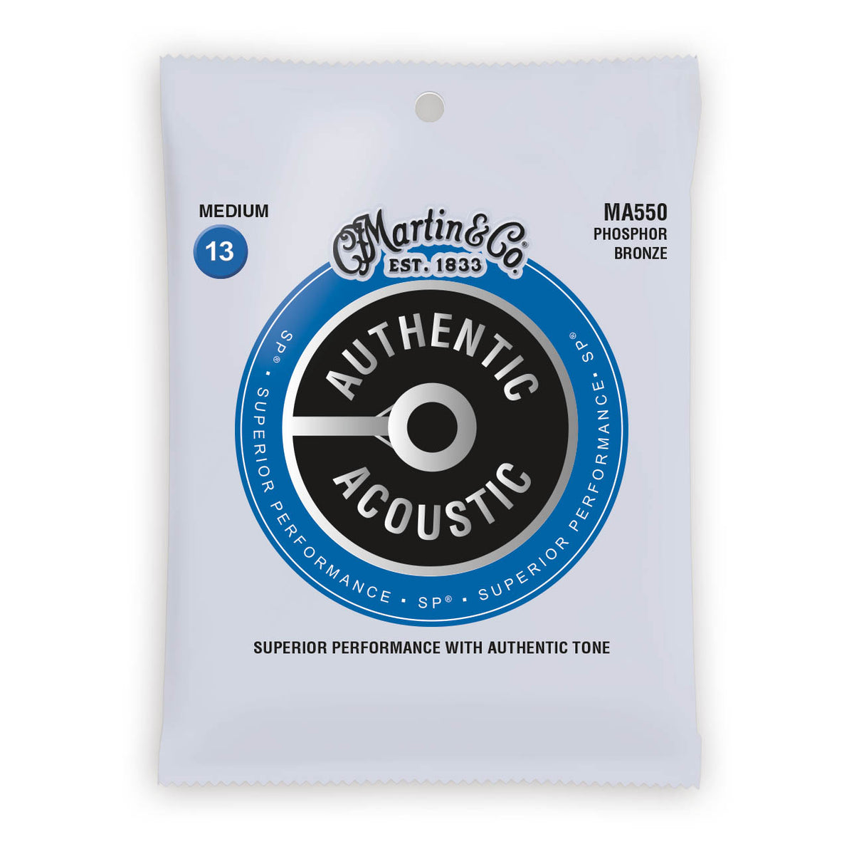 Martin Authentic Acoustic Strings Phosphor Bronze Medium 13-56 MA550