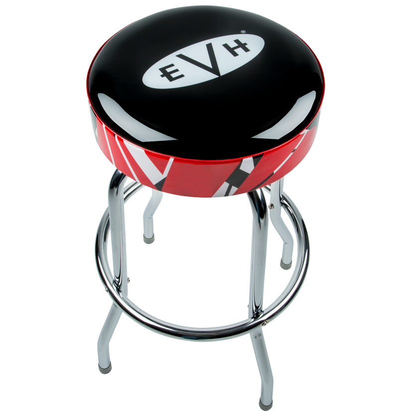 EVH Logo Barstool with Striped Trim 30"