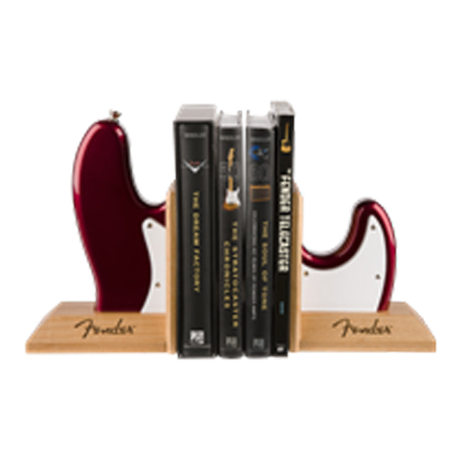 Fender Bass Body Bookends Red