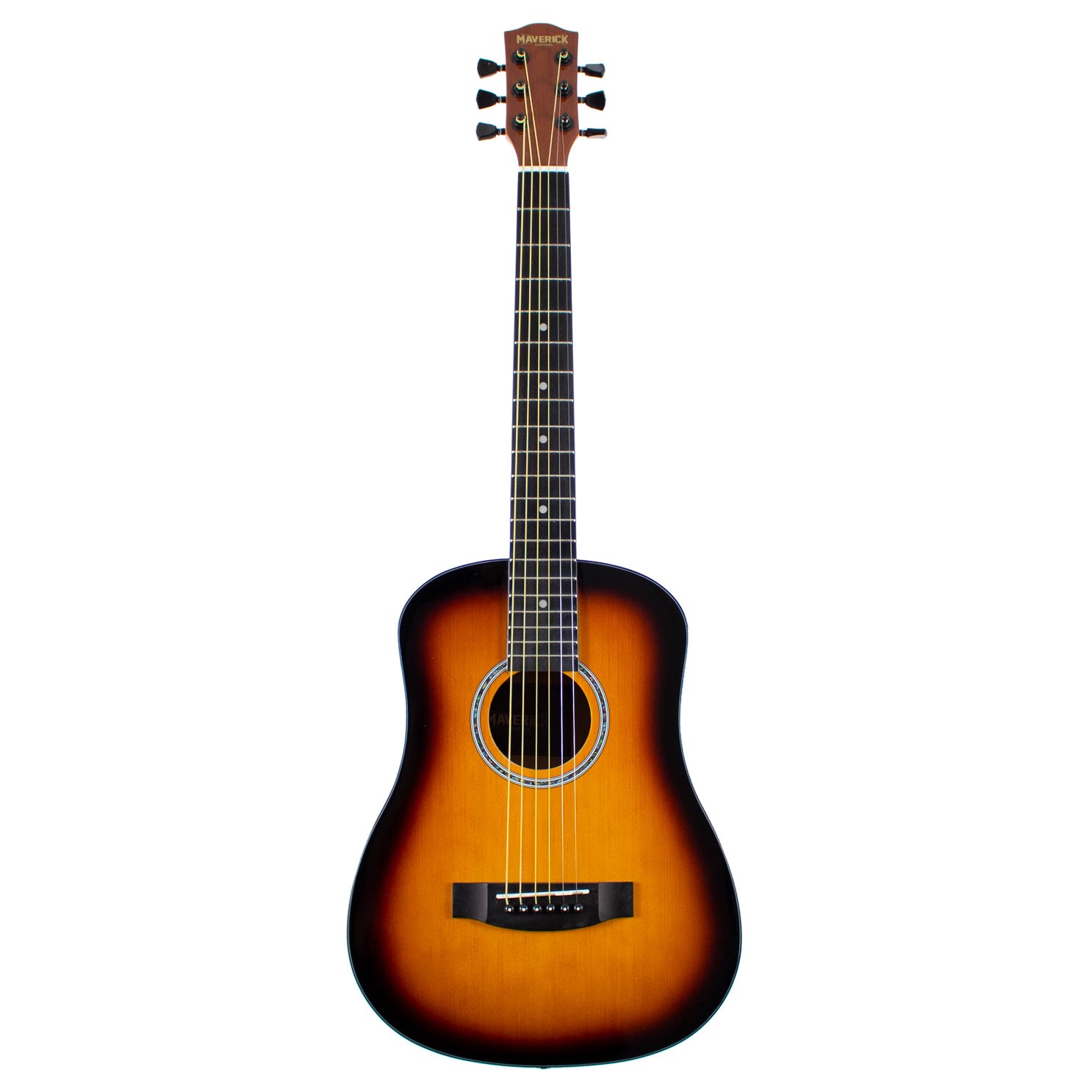Maverick Guitars 1/2 Size Acoustic Sunburst w/Gig Bag M12A-SB