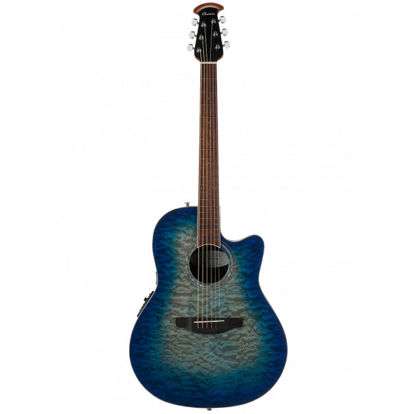 Ovation Celebrity Standard Plus Quilted Maple Caribbean Blue CS28P-RG