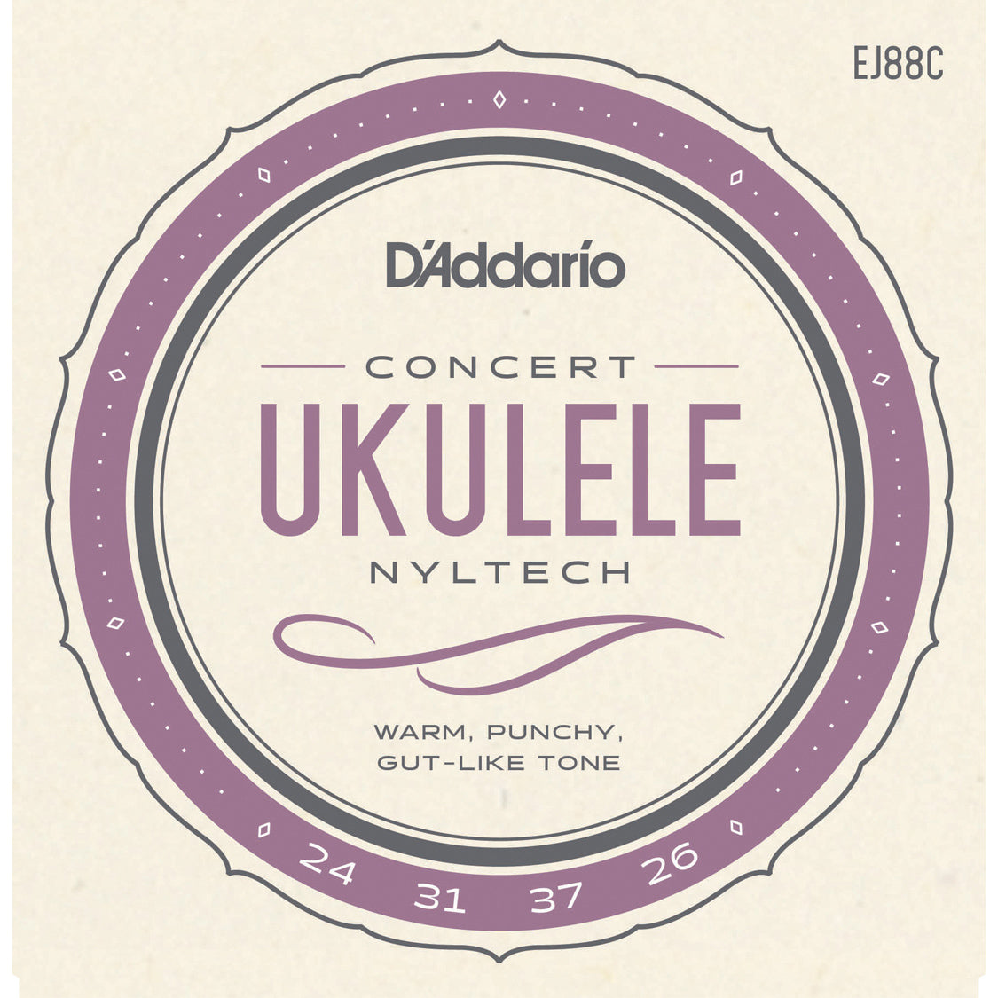 D'Addario EJ88C Nyltech Ukulele Concert