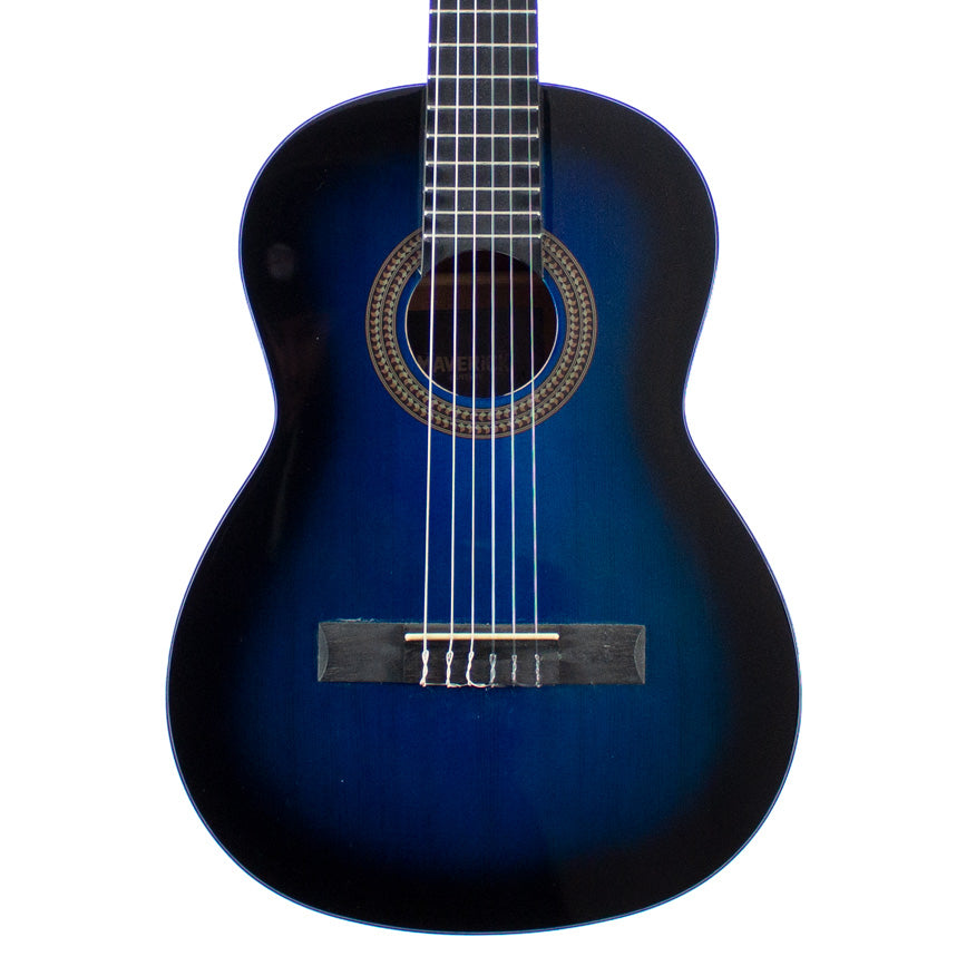Maverick Guitars 3/4 Size Classical Guitar Blue w/Gig Bag MC34-BU
