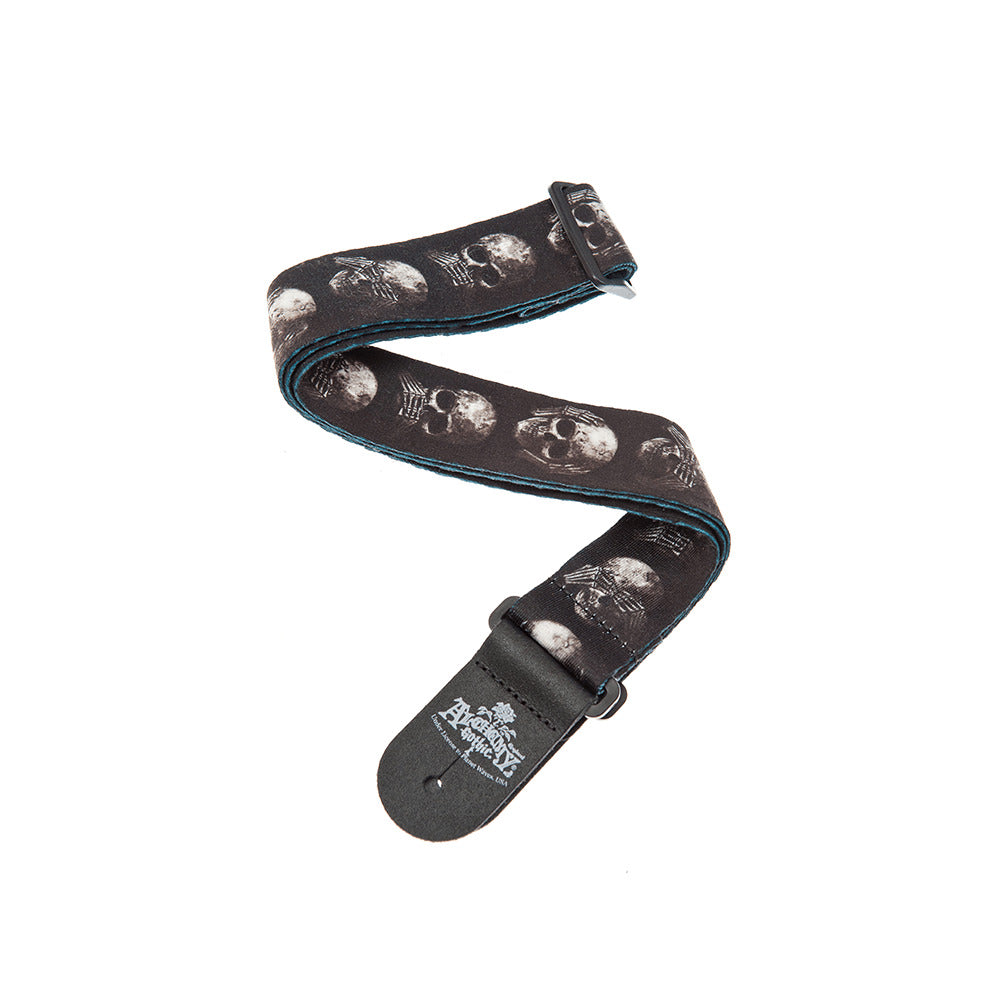 D'Addario Alchemy Guitar Strap Muted Skulls 50AL01