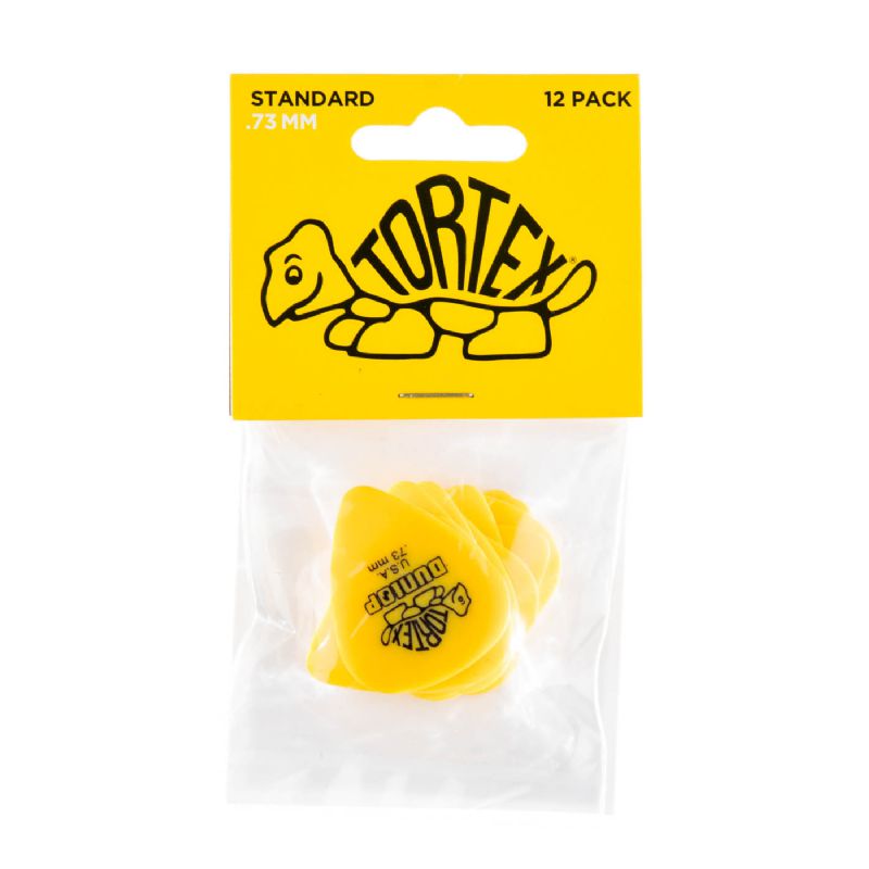 Dunlop Yellow 0.73mm Tortex® Standard Guitar Pick (12/bag) - Guitarworks