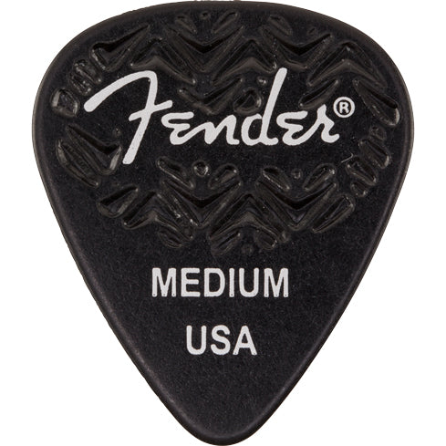 Fender Wavelength Celluloid Picks Medium 351 Shape Black 6 Pack
