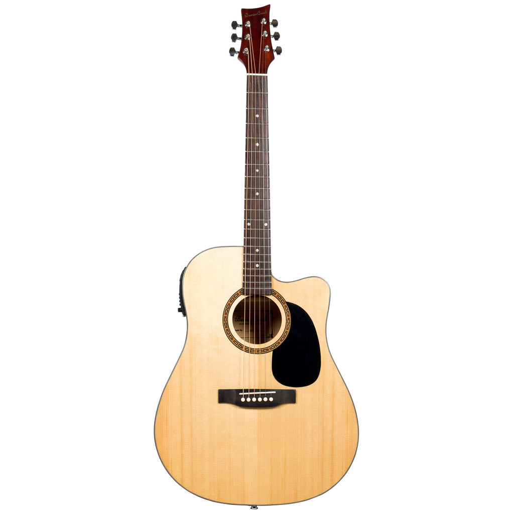 Beaver Creek 101 Series Acoustic Electric Guitar Natural w/Gig Bag