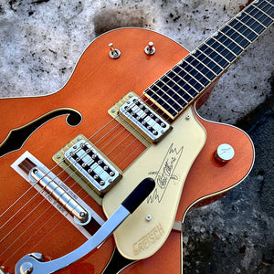 Gretsch G6120T-59 Vintage Select Edition '59 Chet Atkins Hollow Body w/Bigsby Vintage Orange Stain Lacquer