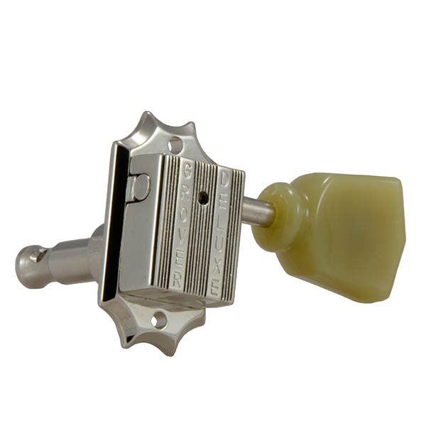 Grover Vintage Nickel Tulip Button Set GR135N