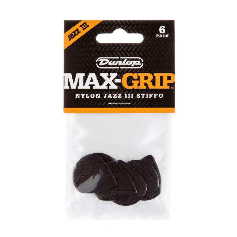 Max-grip Jazz III Nylon Guitar Pick (6/pack) 471P3S