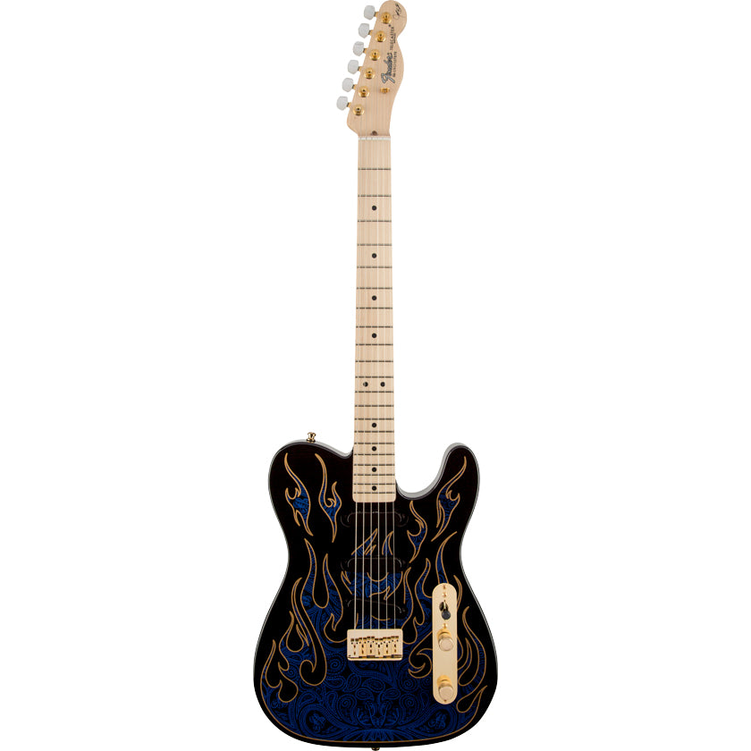 Fender James Burton Telecaster Maple Fingerboard Blue Paisley Flames