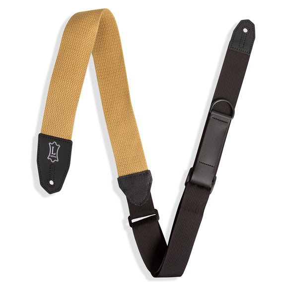 Levy's Right Height Standard Cotton Tan Guitar Strap MRHC-TAN