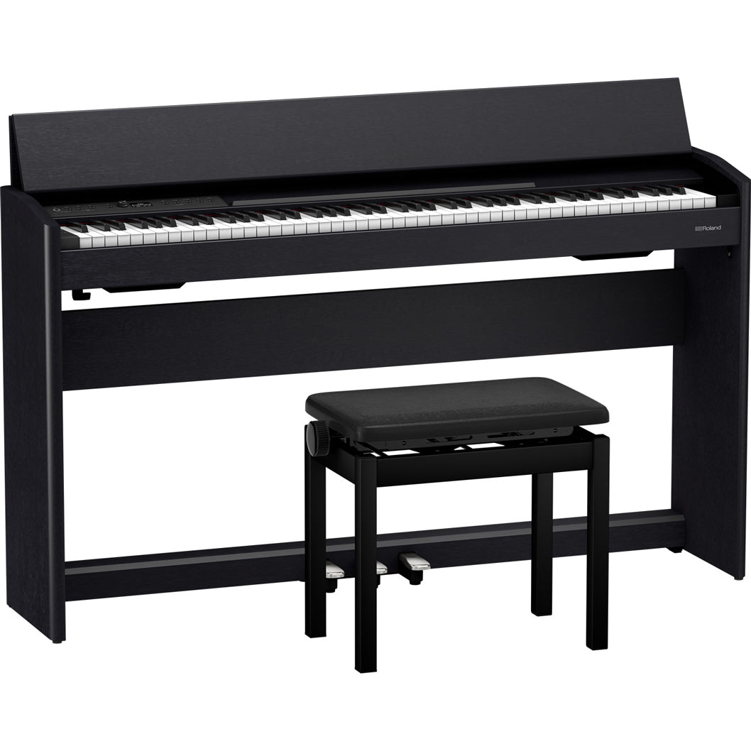 Roland F701 Digital Piano Black w/ Stand and Bench
