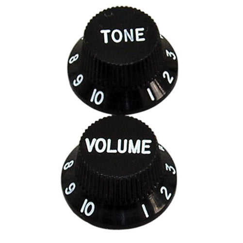 Profile Strat 3 Knob Set Black P180
