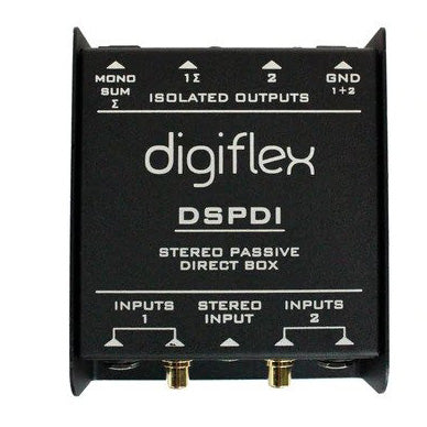 Digiflex Stereo Passive DI Box Dual Channel
